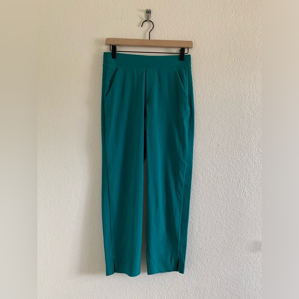 Athleta Brooklyn Ankle Pant Women’s 0 Emerald Green Elastic Waist Athleisure